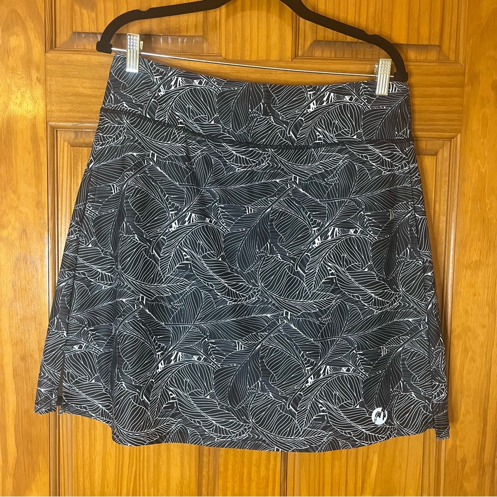 MOTEEPI Tennis Golf Athletic Knee Length Navy/White Skort Skirt Sz XL